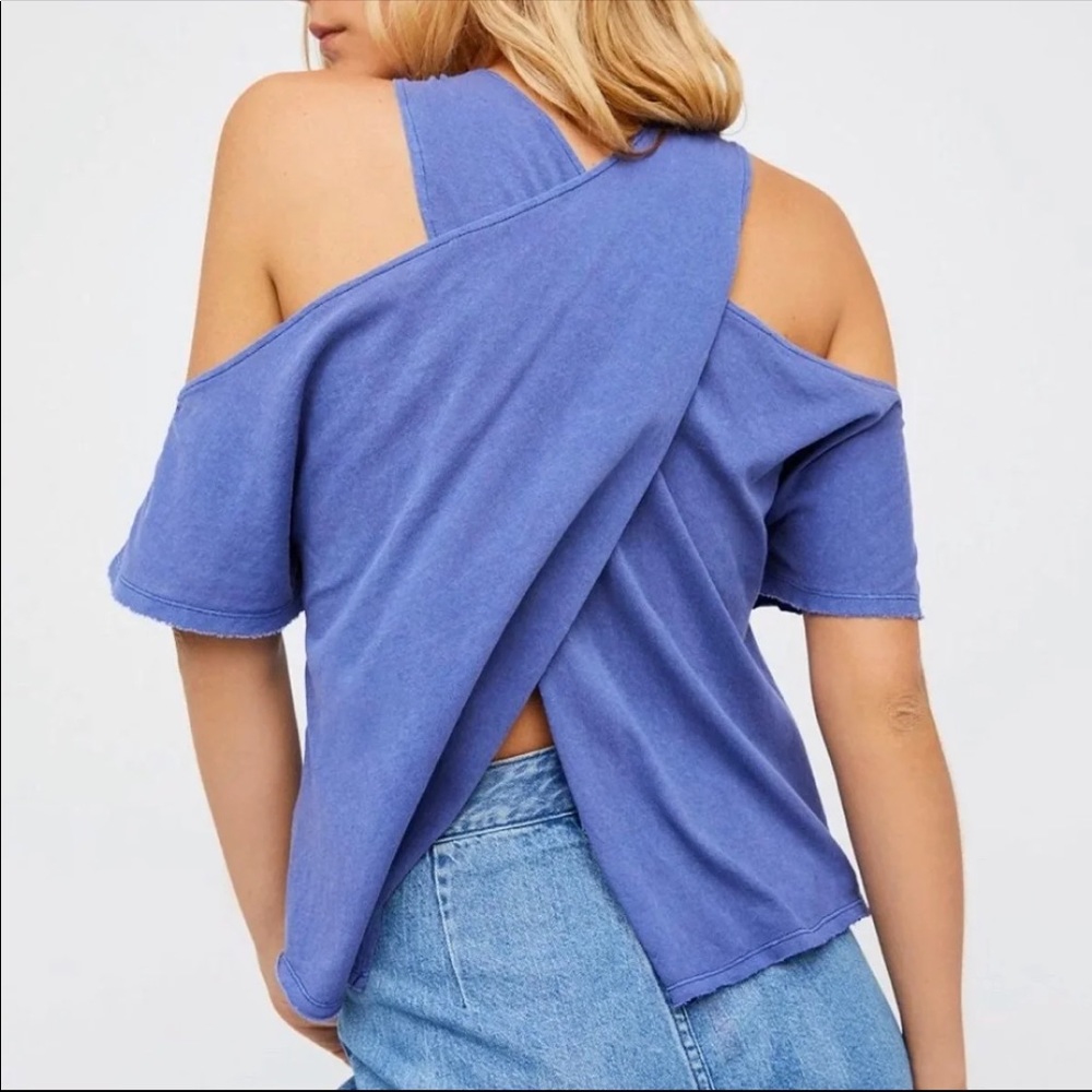 NWT Free People Taurus Cold Shoulder Tee